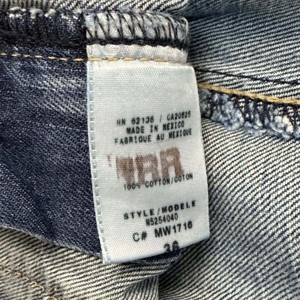 Guess Jeans Mens 36 Medium Wash Wide Leg Baggy Utility Denim NEW